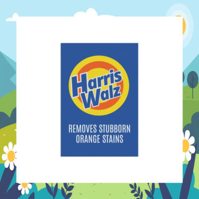 Harris Walz  Removes Stubborn Orange Stains Flag