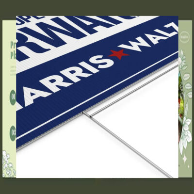 Harris Walz Truth Hope Decency Forward Yard Signs