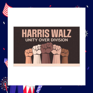 Harris Walz Unity Over Division 24 Car Magnets