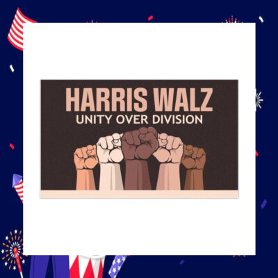 Harris Walz Unity Over Division 24 Car Magnets
