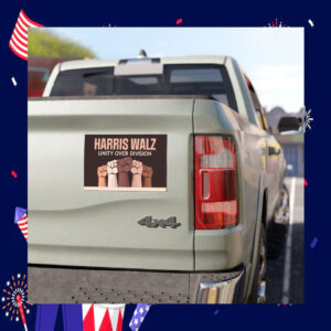 Harris Walz Unity Over Division 24 Car Magnets