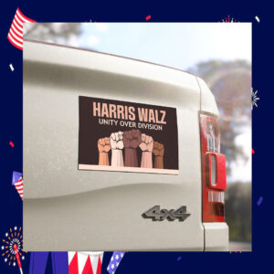 Harris Walz Unity Over Division 24 Car Magnets