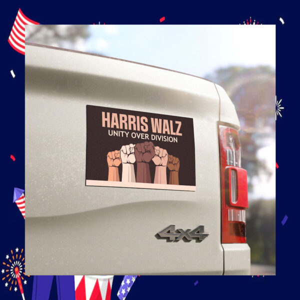 Harris Walz Unity Over Division 24 Car Magnets