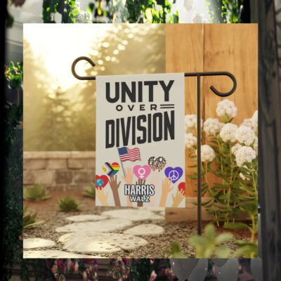 Harris Walz Unity Over Division Garden Flag