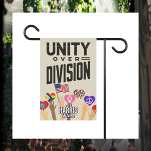 Harris Walz Unity Over Division Garden Flag