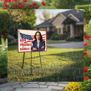 Hope, Progress, Harris Yard Sign