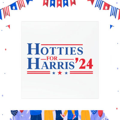 Hotties For Harris 24 Car Magnet