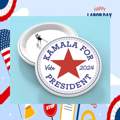 Kamala For President Vote 2024 Pin Button