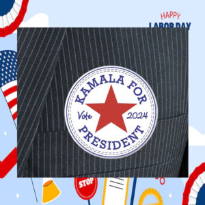 Kamala For President Vote 2024 Pin Button