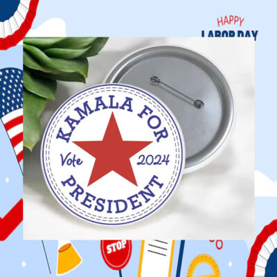 Kamala For President Vote 2024 Pin Button