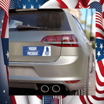 Kamala Harris  2024 Madam We Are Not Going Back President Car Magnet