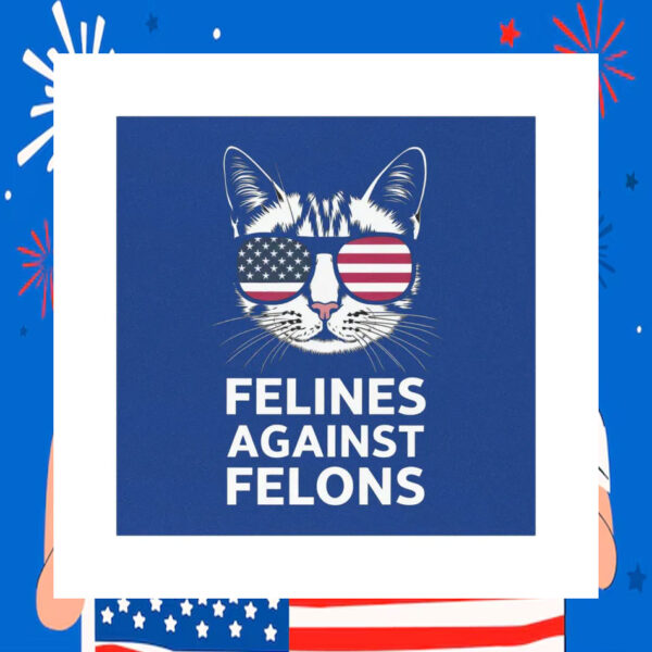 Kamala Harris Felines Against Felons Car Magnet