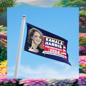 Kamala Harris For President 2024 We Choose Freedom Flag