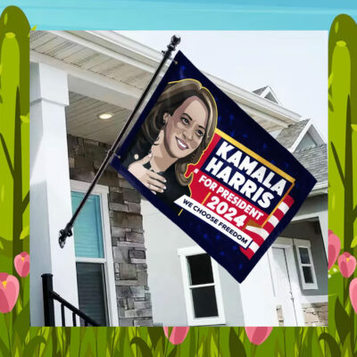 Kamala Harris For President We Choose Freedom Flags