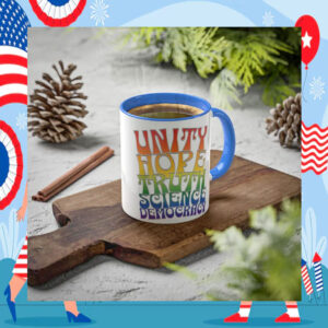 Kamala Harris Unity Hope Truth Science Democracy Mug