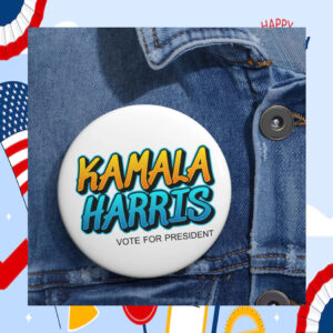 Kamala Harris Vote For President Button