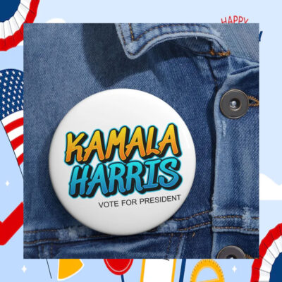 Kamala Harris Vote For President Button