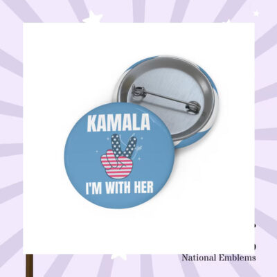 Kamala I'm With Her Button
