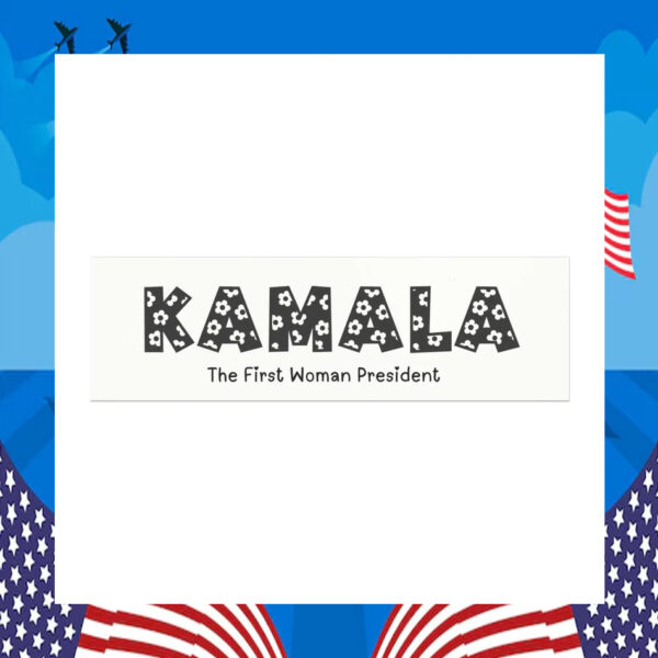 Kamala The First Woman President 2024 Car Magnet