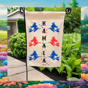 Kamala Witch Halloween Garden Flag