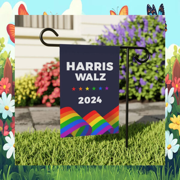 LGBT Vote Harris Walz 2024 Flags