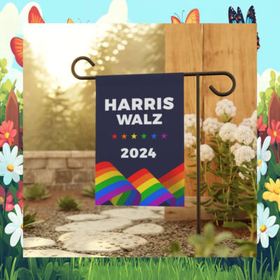 LGBT Vote Harris Walz 2024 Flags