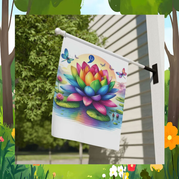 Lotus Childless Cat Kamala Flag