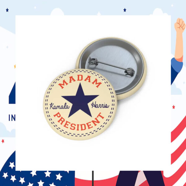 Madam President Kamala Harris 2024 Button