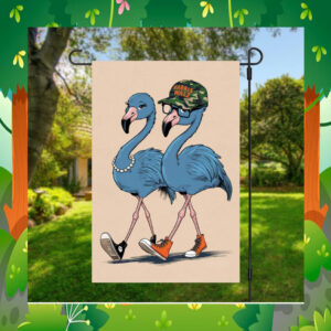 Official Kamala Harris Blue Flamingo Flag