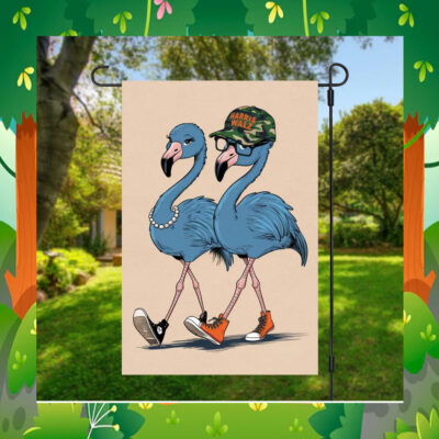 Official Kamala Harris Blue Flamingo Flag