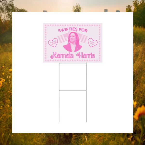 Official Swifties For Kamala Harris Yard Sign