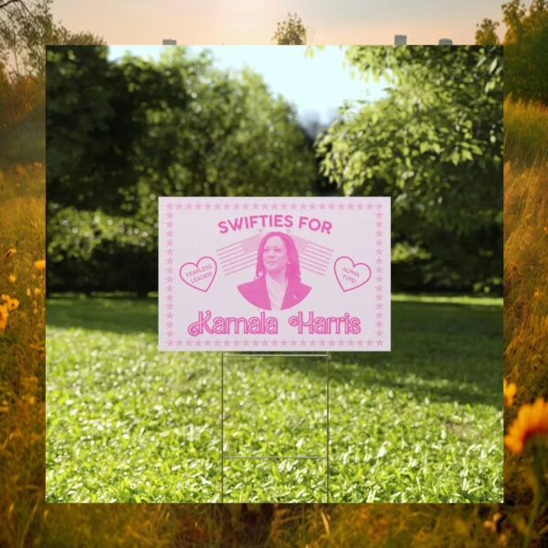 Official Swifties For Kamala Harris Yard Sign