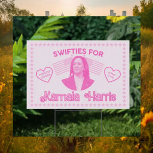 Official Swifties For Kamala Harris Yard Sign