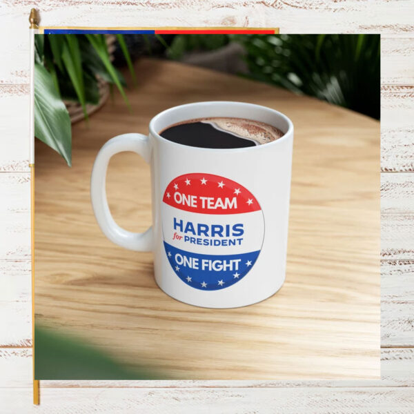One Team. One fight. Harris For President Mug