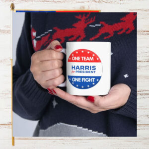 One Team. One fight. Harris For President Mug