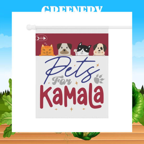 Pets For Kamala 2024 Election Flag