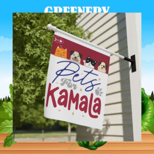 Pets For Kamala 2024 Election Flag