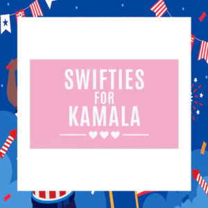 Pink Swifties For Kamala Car Magnet