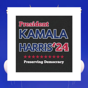 President Kamala Harris 24 Preserving Democracy Car Magnet