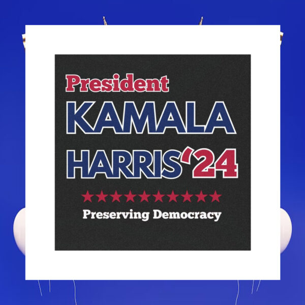 President Kamala Harris 24 Preserving Democracy Car Magnet