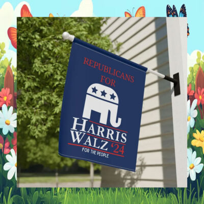 Republicans For Harris Walz 24 For The People Flag