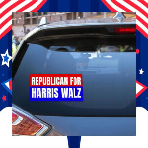 Republicans For Harris Walz Sticker