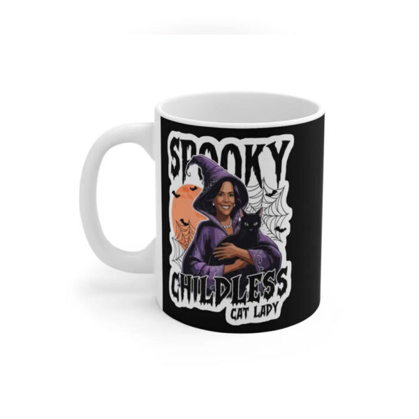 Spooky Childless Cat Lady Kamala Harris Mug