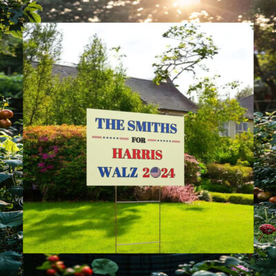 The Smiths For Harris Walz 2024 Yard Signs