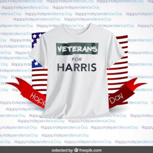 Veterans For Harris 2024 T-Shirt