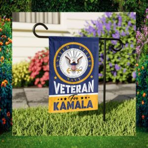 Veterans Navy For Kamala Flag