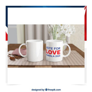 Vote For Love Kamala 24 Mugs