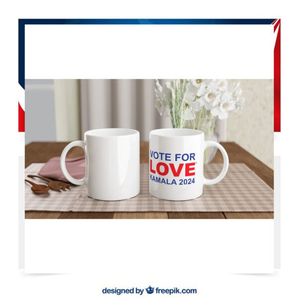 Vote For Love Kamala 24 Mugs