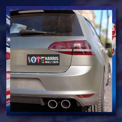 Vote Harris Walz 2024 President Car Magnet