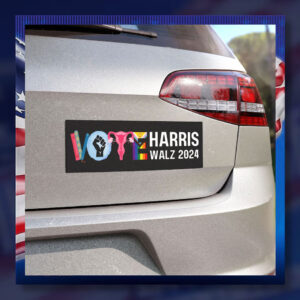 Vote Harris Walz 2024 President Car Magnet